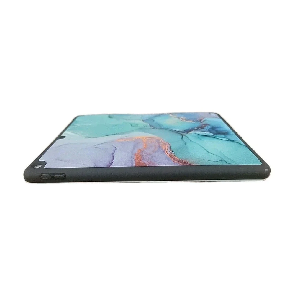 Soke For iPad 9th Gen 10.2 inch 2021 Smart Case Stand Back Cover-Emerald Marbel